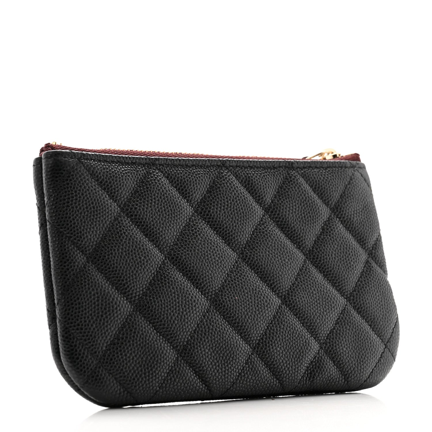 Chanel Caviar Quilted Small Cosmetic Case Black 3 of 8