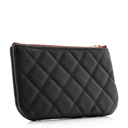 Chanel Caviar Quilted Small Cosmetic Case Black 3 of 8