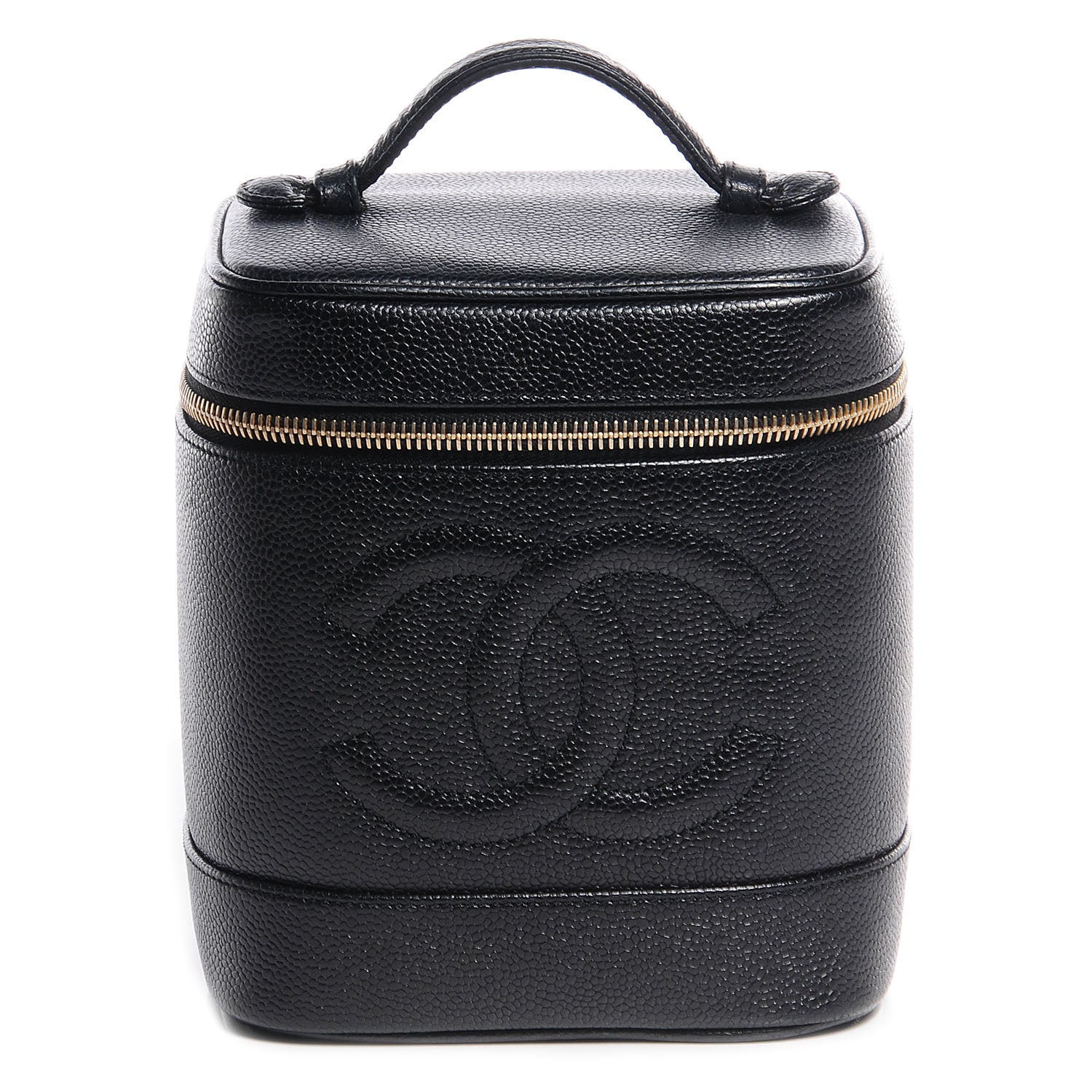 Chanel Caviar Vanity Cosmetic Case Black 1 of 9
