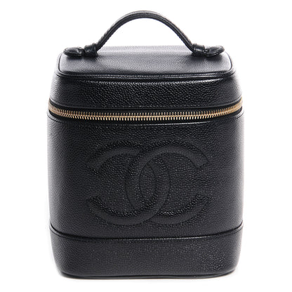 Chanel Caviar Vanity Cosmetic Case Black 1 of 9