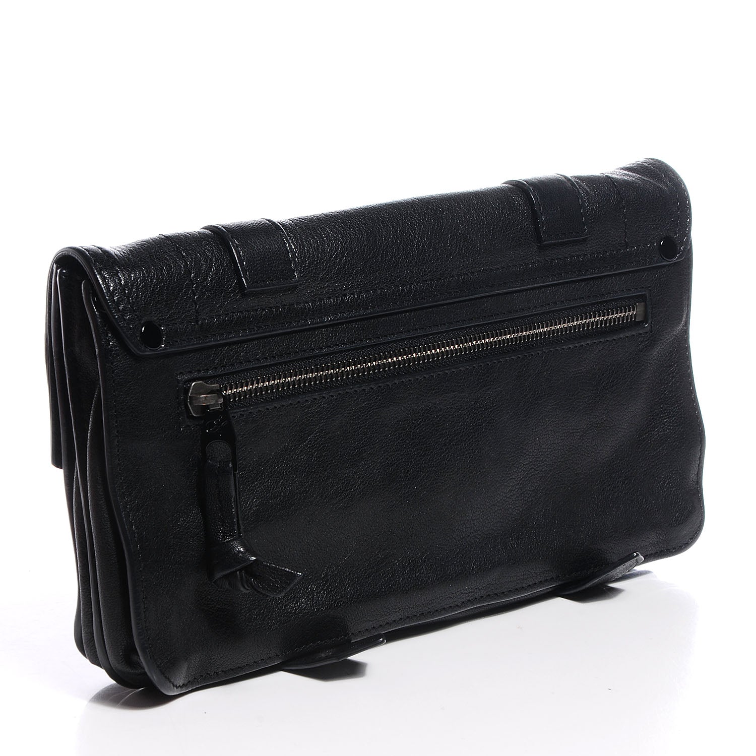 Proenza Schouler Leather PS1 Pochette Clutch Black 3 of 10