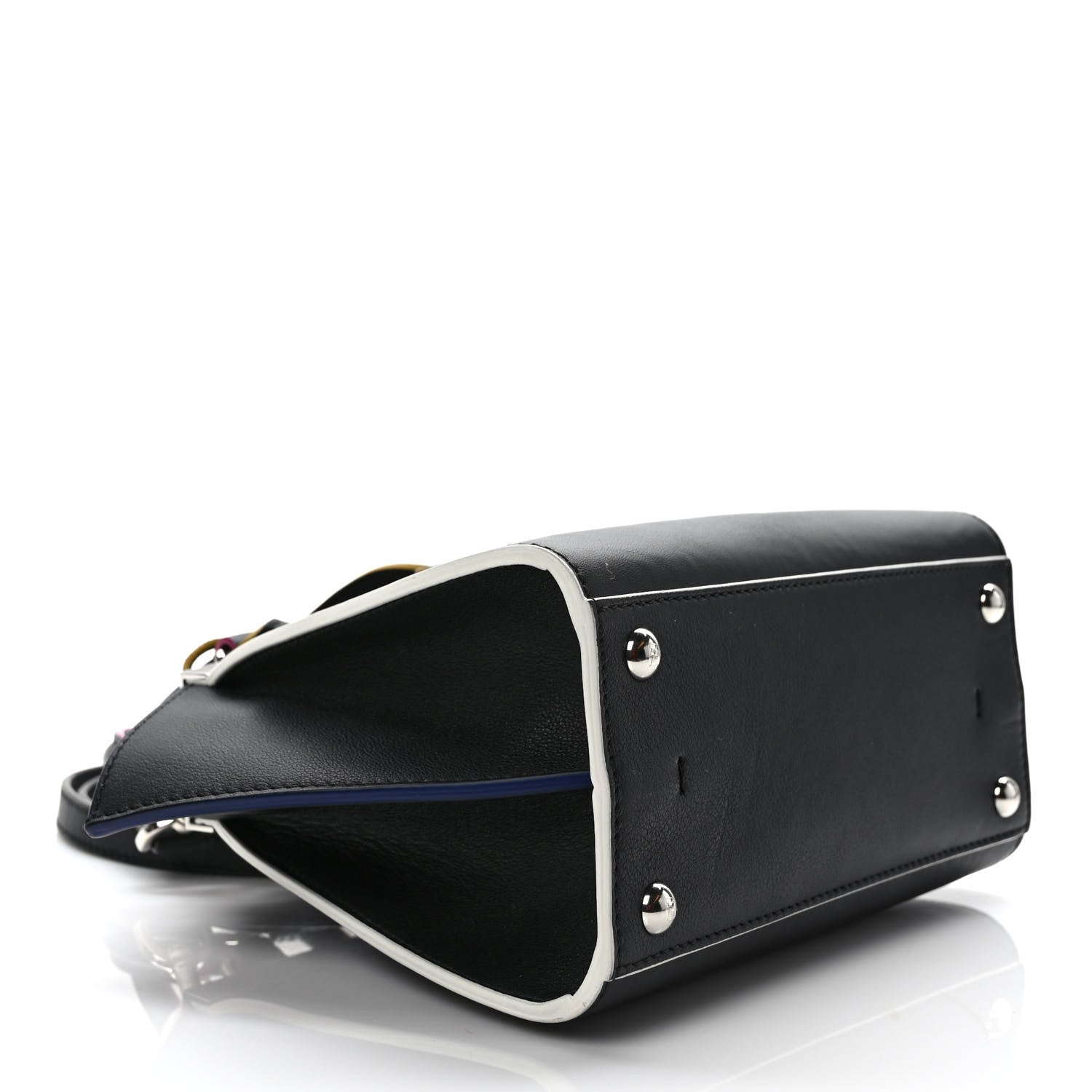 Fendi Vitello Dolce Mini 3Jours Tote Black 4 of 9
