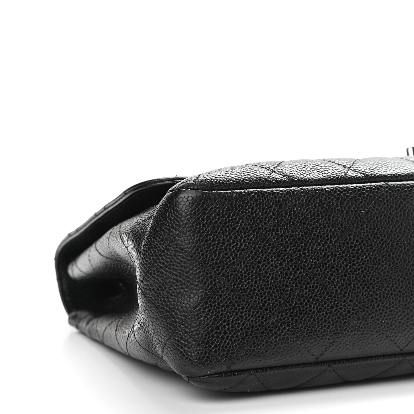 Caviar Quilted Jumbo Single Flap Black