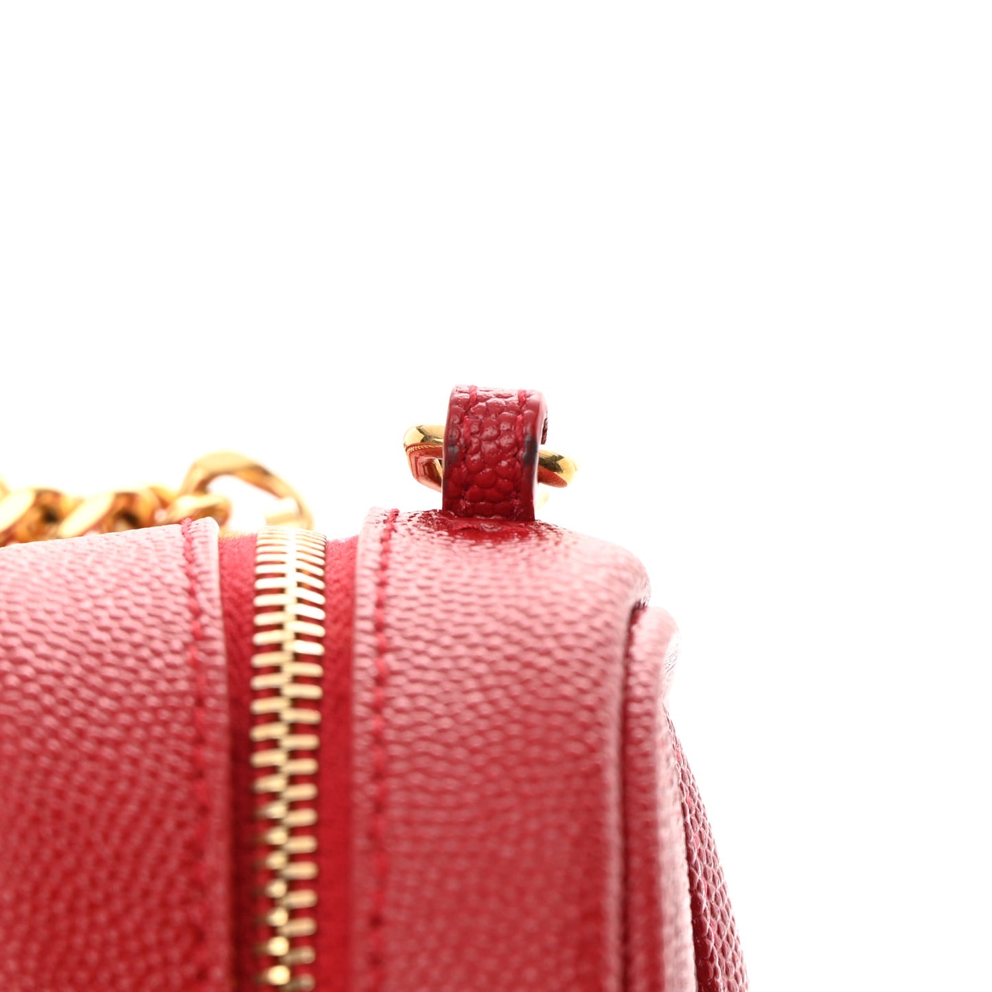 Grain De Poudre Matelasse Monogram Mini Lou Camera Bag Eros Red