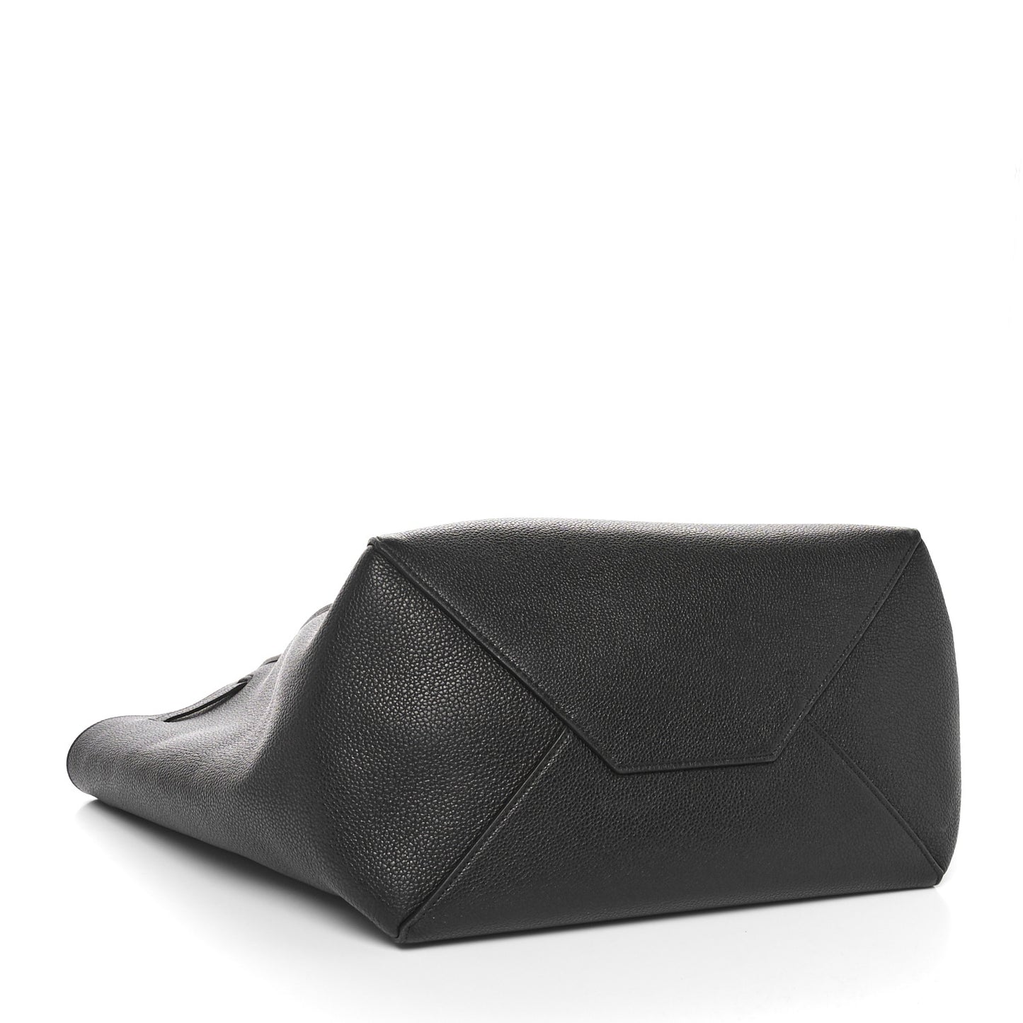 Soft Grained Calfskin Small Belt Cabas Phantom Black