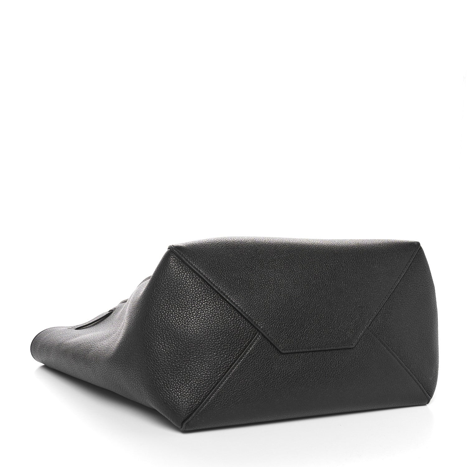 Celine Soft Grained Calfskin Small Belt Cabas Phantom Black 4 of 10