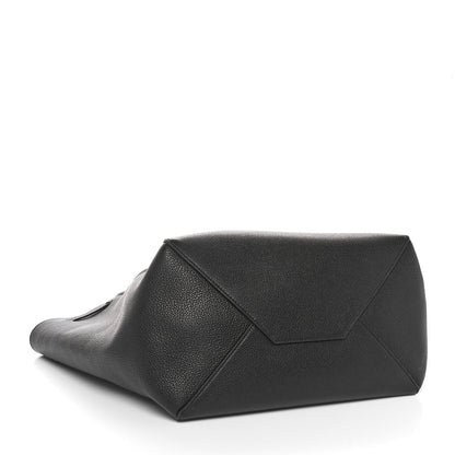 Celine Soft Grained Calfskin Small Belt Cabas Phantom Black 4 of 10