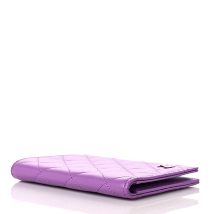 Chanel Lambskin Quilted Passport Holder Purple 4 of 9