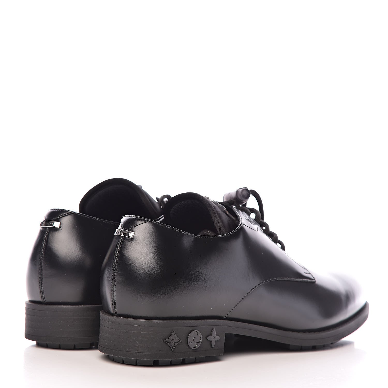 Louis Vuitton Lambskin Mens Derby Shoes 6.5 Black 4 of 12