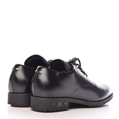 Louis Vuitton Lambskin Mens Derby Shoes 6.5 Black 4 of 12