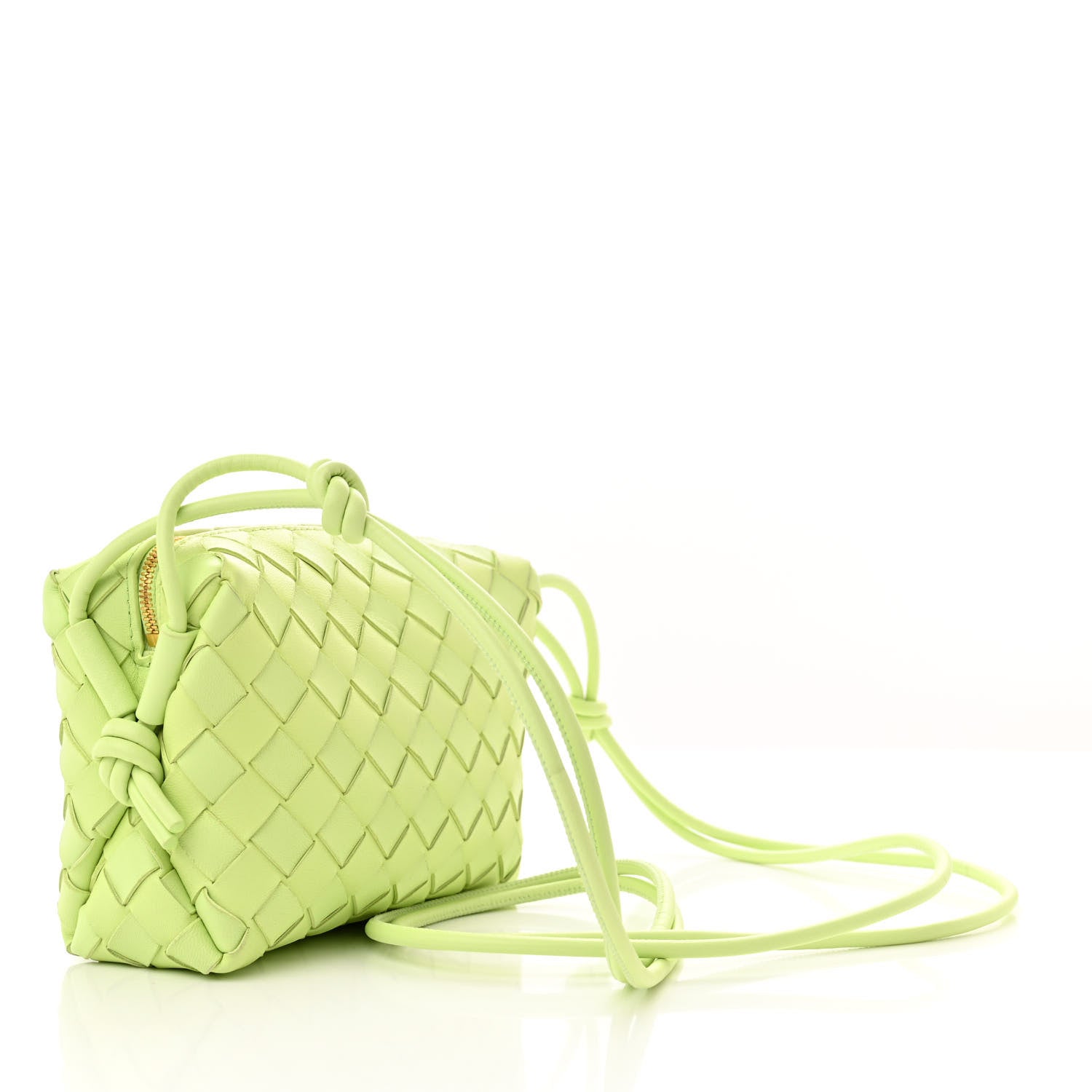Bottega Veneta Nappa Intrecciato Mini Loop Camera Bag Fennel 3 of 9