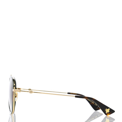 Gucci Web Aviator Sunglasses GG0062S Green Red 3 of 9