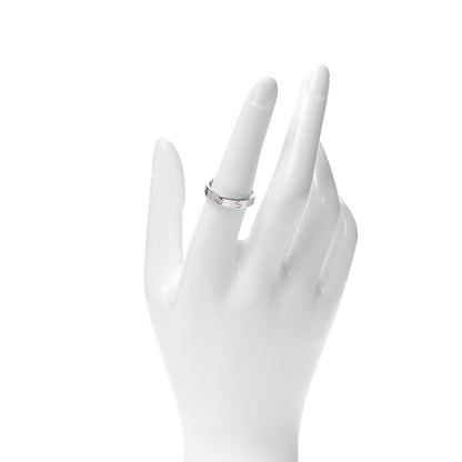 Cartier 18K White Gold 3.5mm LOVE Wedding Band Ring 55 7.25 2 of 5