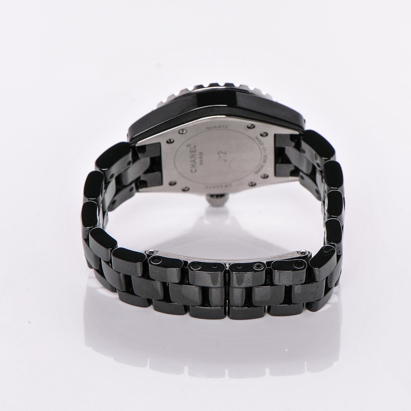 Stainless Steel Ceramic 33mm J12 Quartz Watch Black