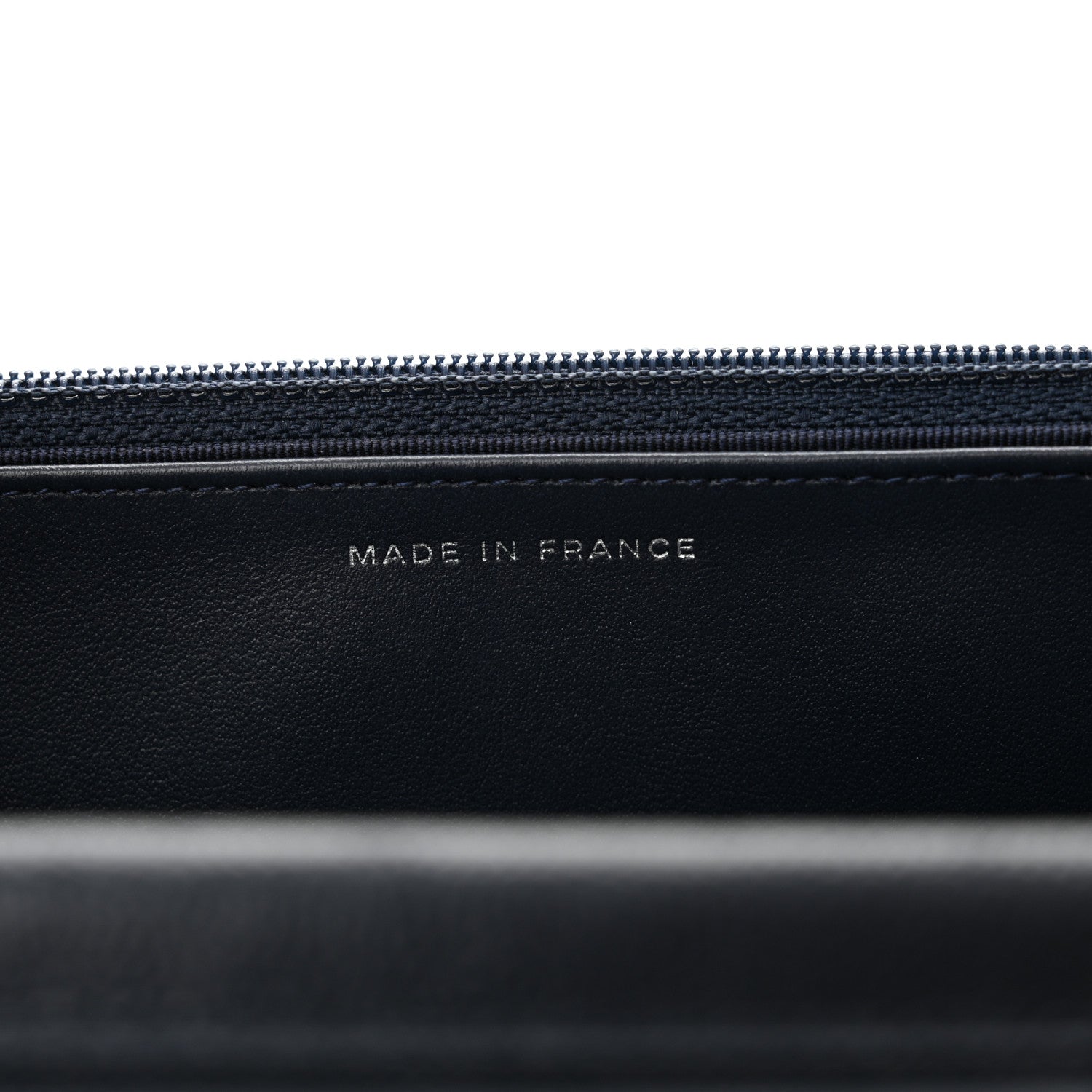 Chanel Caviar Quilted Wallet on Chain WOC Navy Blue 7 of 14