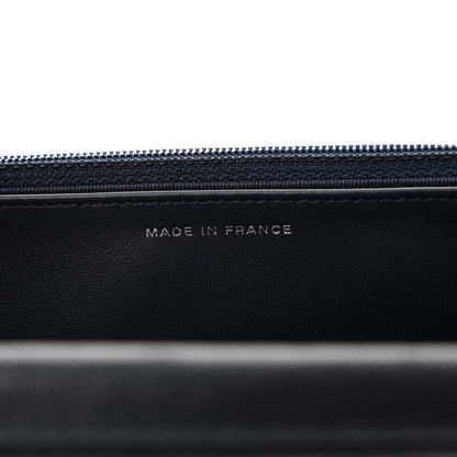 Chanel Caviar Quilted Wallet on Chain WOC Navy Blue 7 of 14
