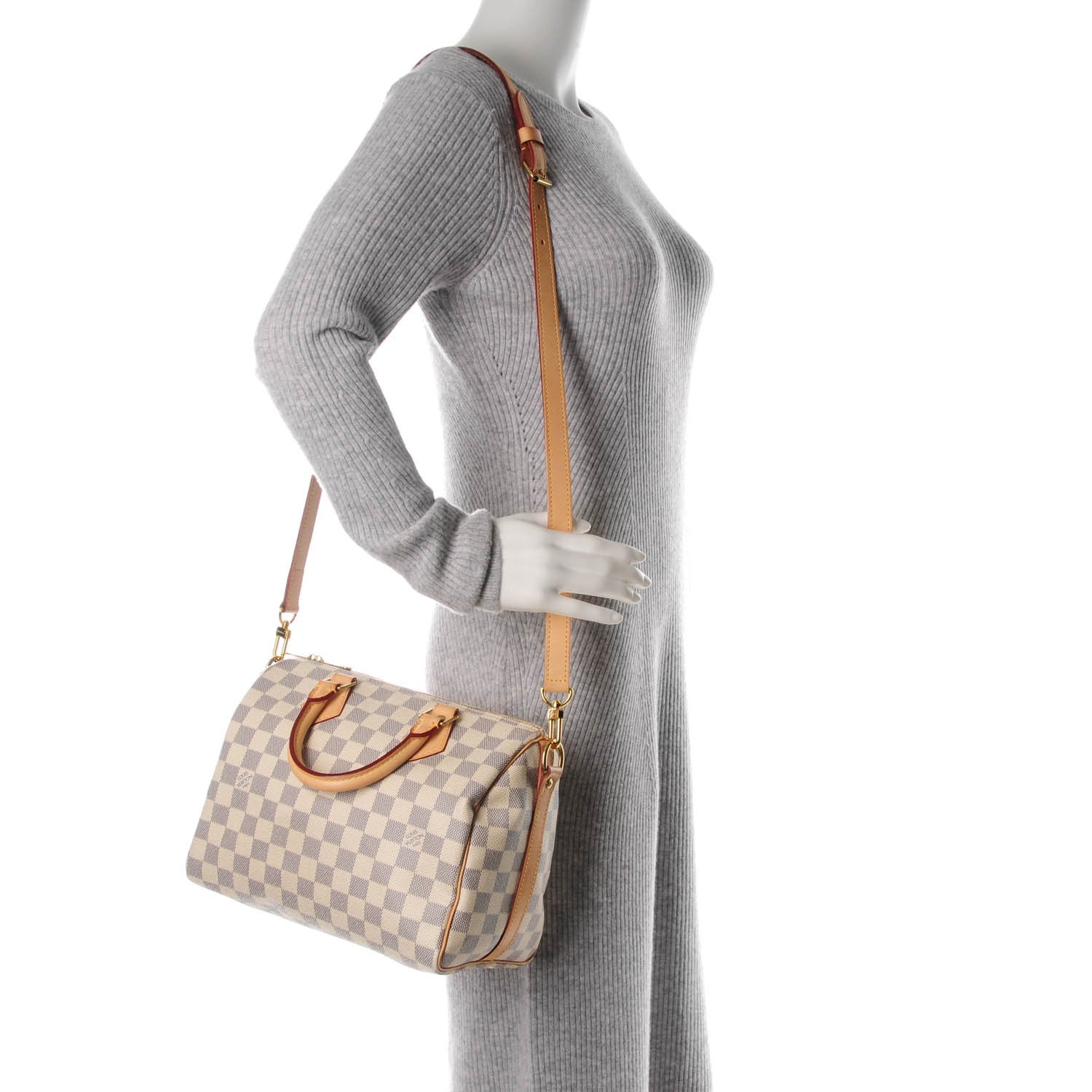 Louis Vuitton Damier Azur Speedy Bandouliere 25 2 of 9