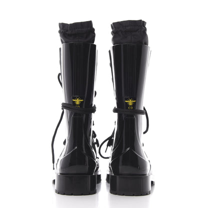 Christian Dior Shiny Rubber Diorcamp Low Boots 37 Black 7 of 10