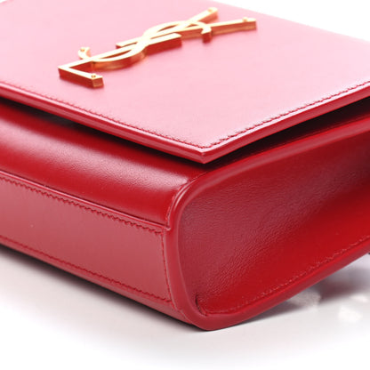 Saint Laurent Smooth Calfskin Monogram Kate Belt Bag Red 9 of 9