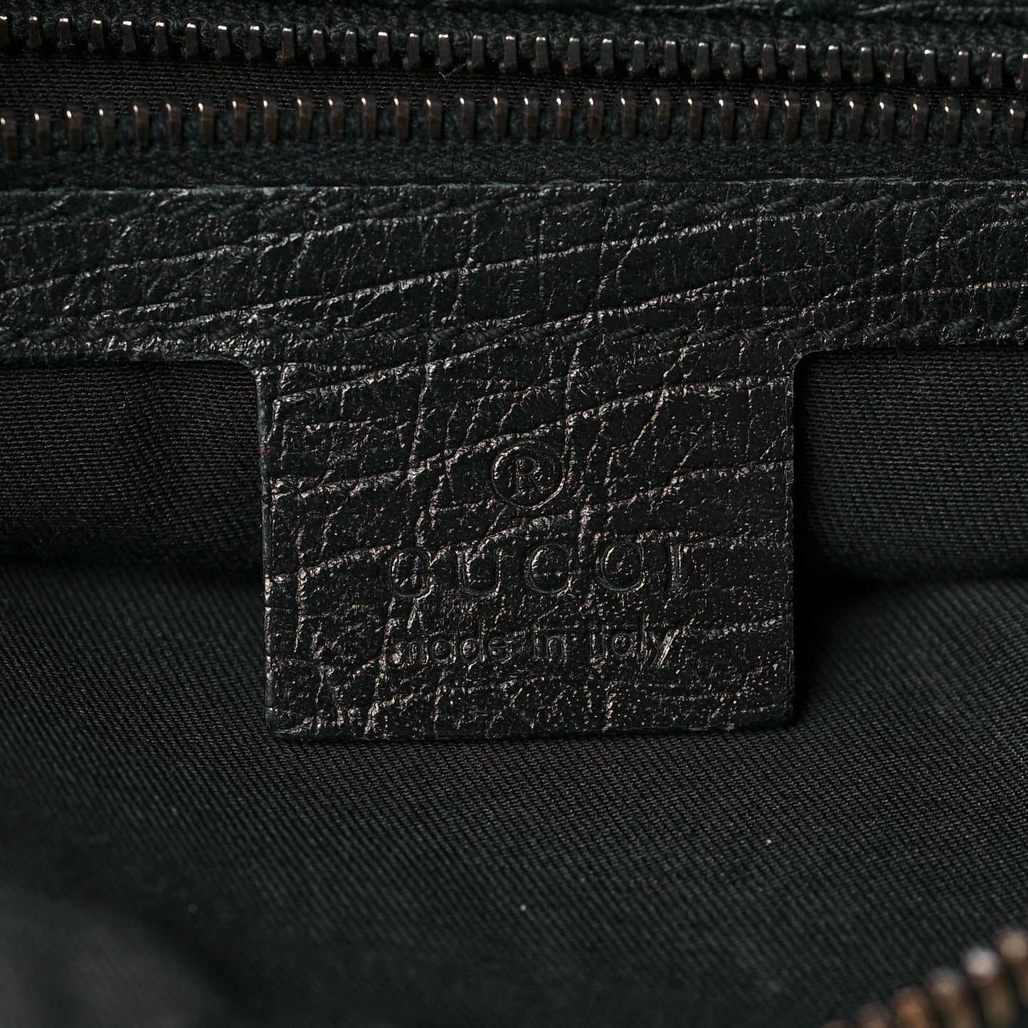 Monogram Medium Horsebit Chain Hobo Black