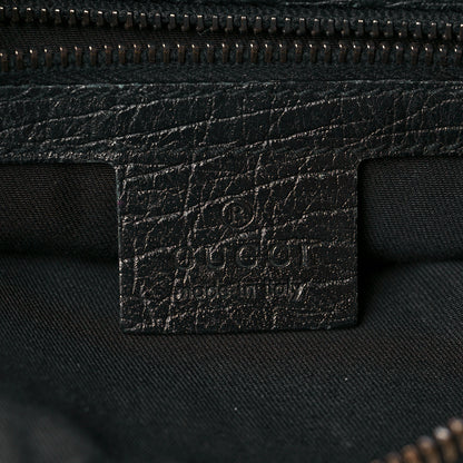 Gucci Monogram Medium Horsebit Chain Hobo Black 5 of 10