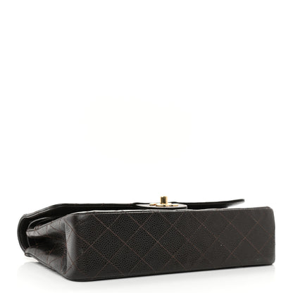 Chanel Caviar Quilted Medium Double Flap Brown 4 of 10