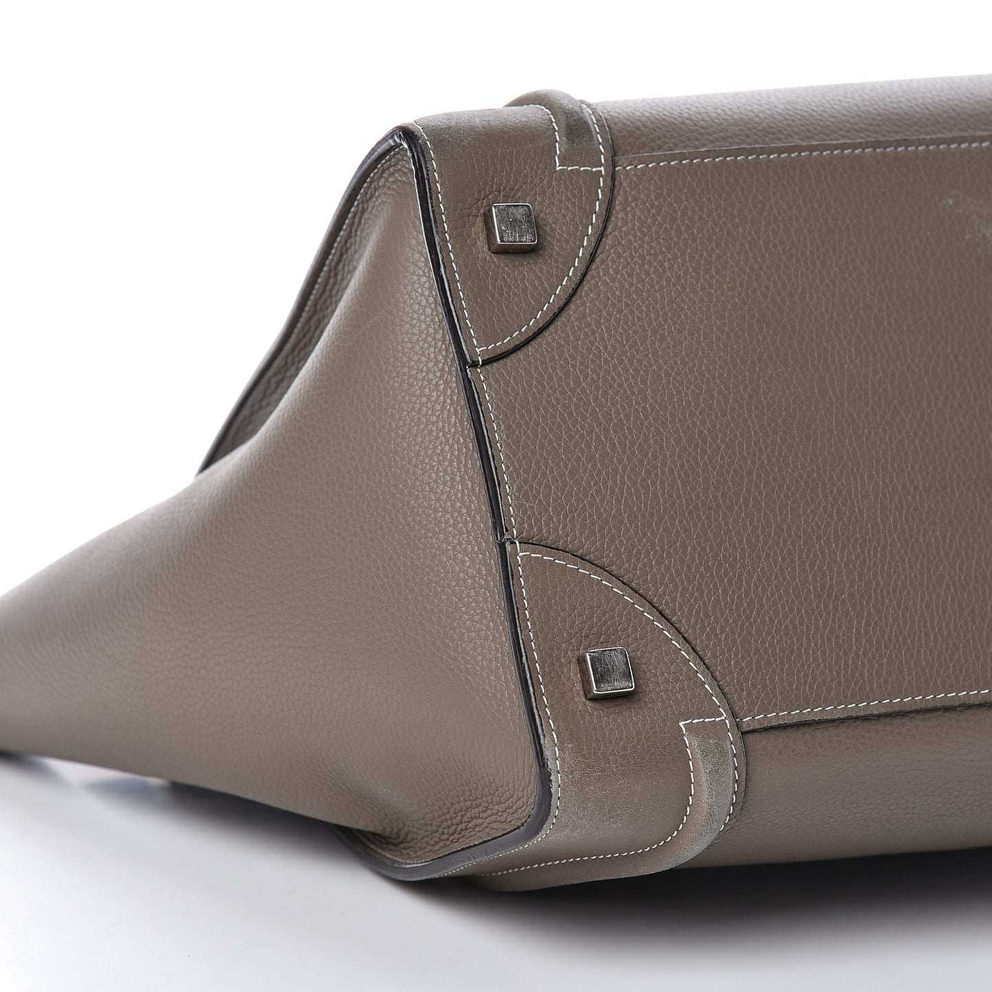 Drummed Calfskin Mini Luggage Souris