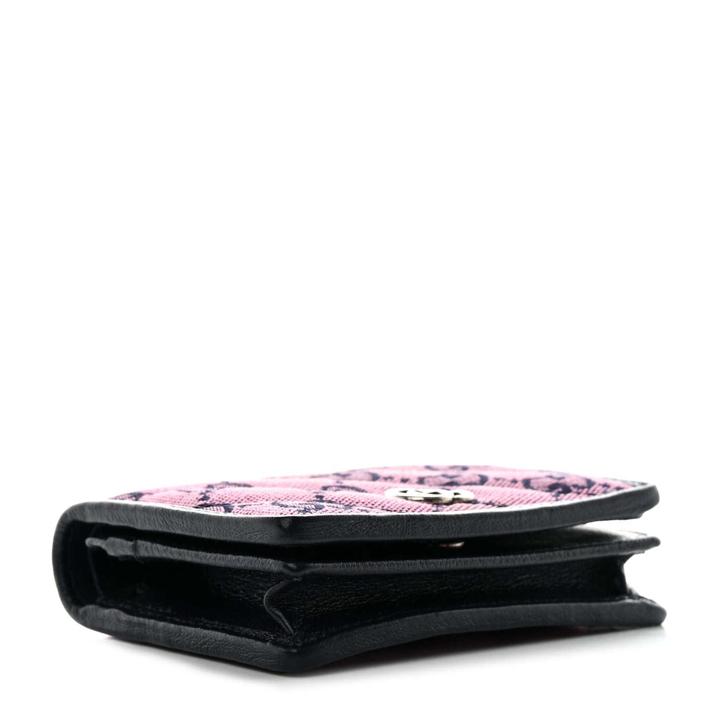Monogram Multicolor Matelasse Diagonal GG Marmont Card Case Wallet Pink Blue