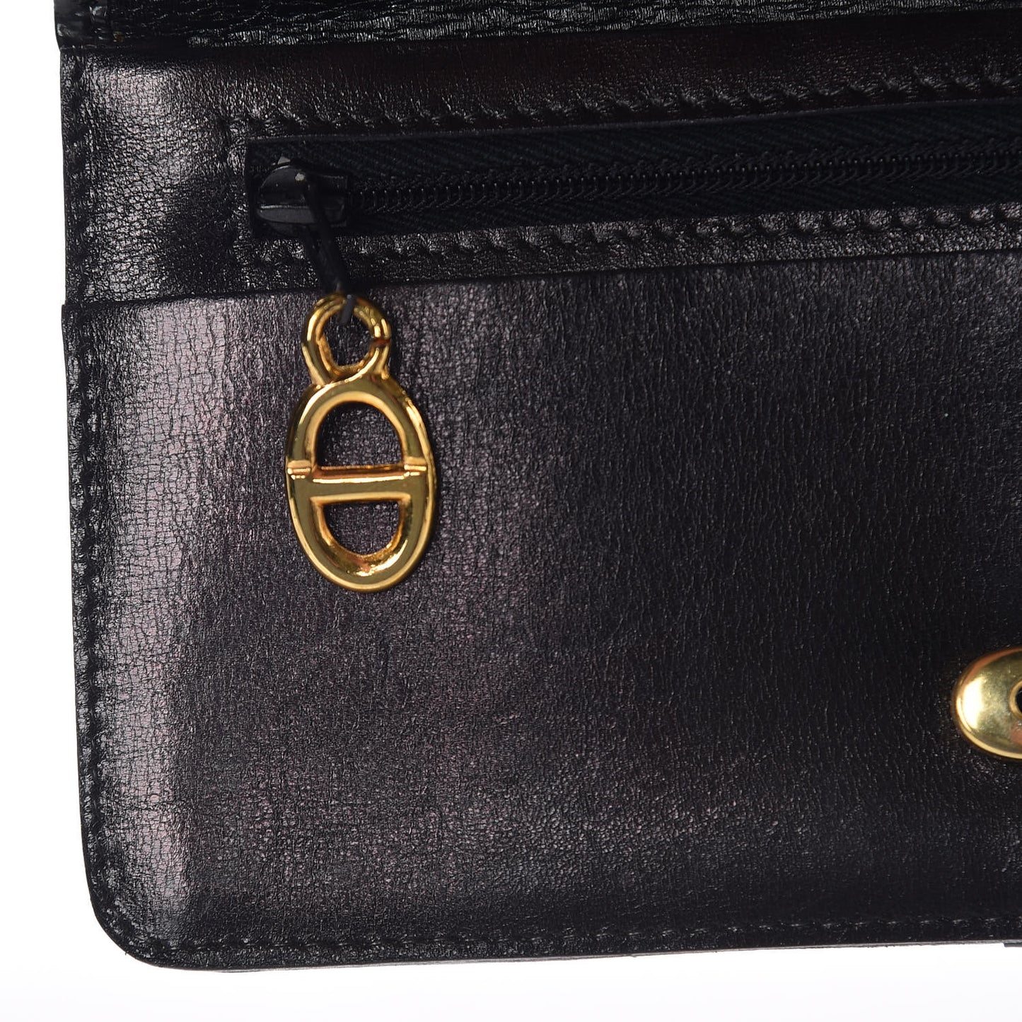 Monogram Flap Wallet Black