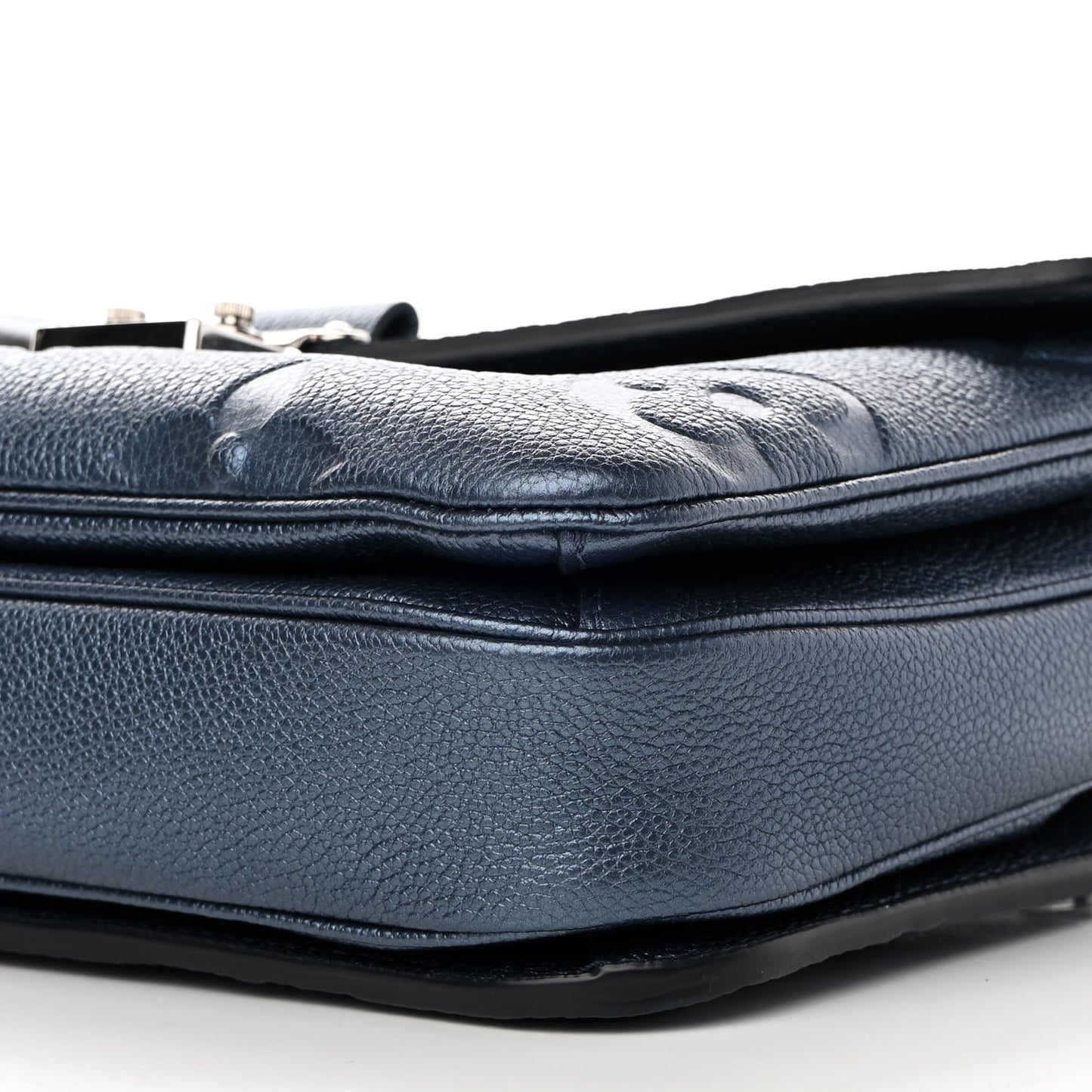 Metallic Empreinte Monogram Giant Pochette Metis Navy Nacre