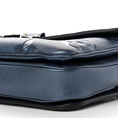 Louis Vuitton Metallic Empreinte Monogram Giant Pochette Metis Navy Nacre 9 of 10