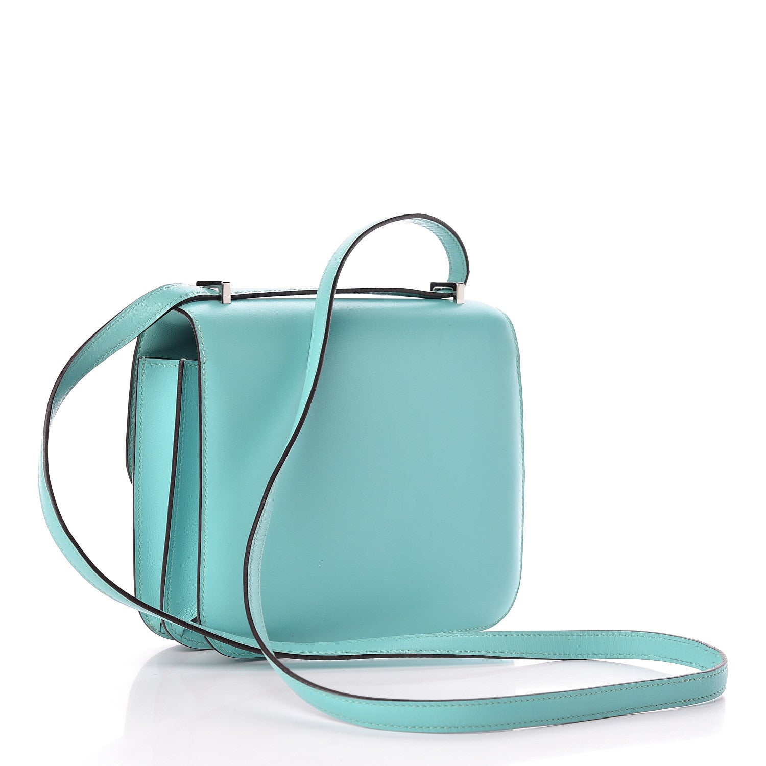 Hermes Tadelakt Lizard Constance 18 Bleu Atoll Ficelle 3 of 23