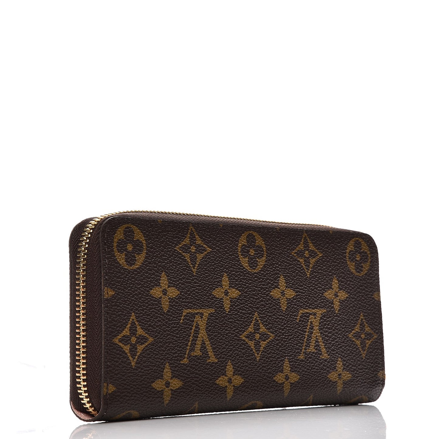 Monogram Clemence Wallet Rose Ballerine