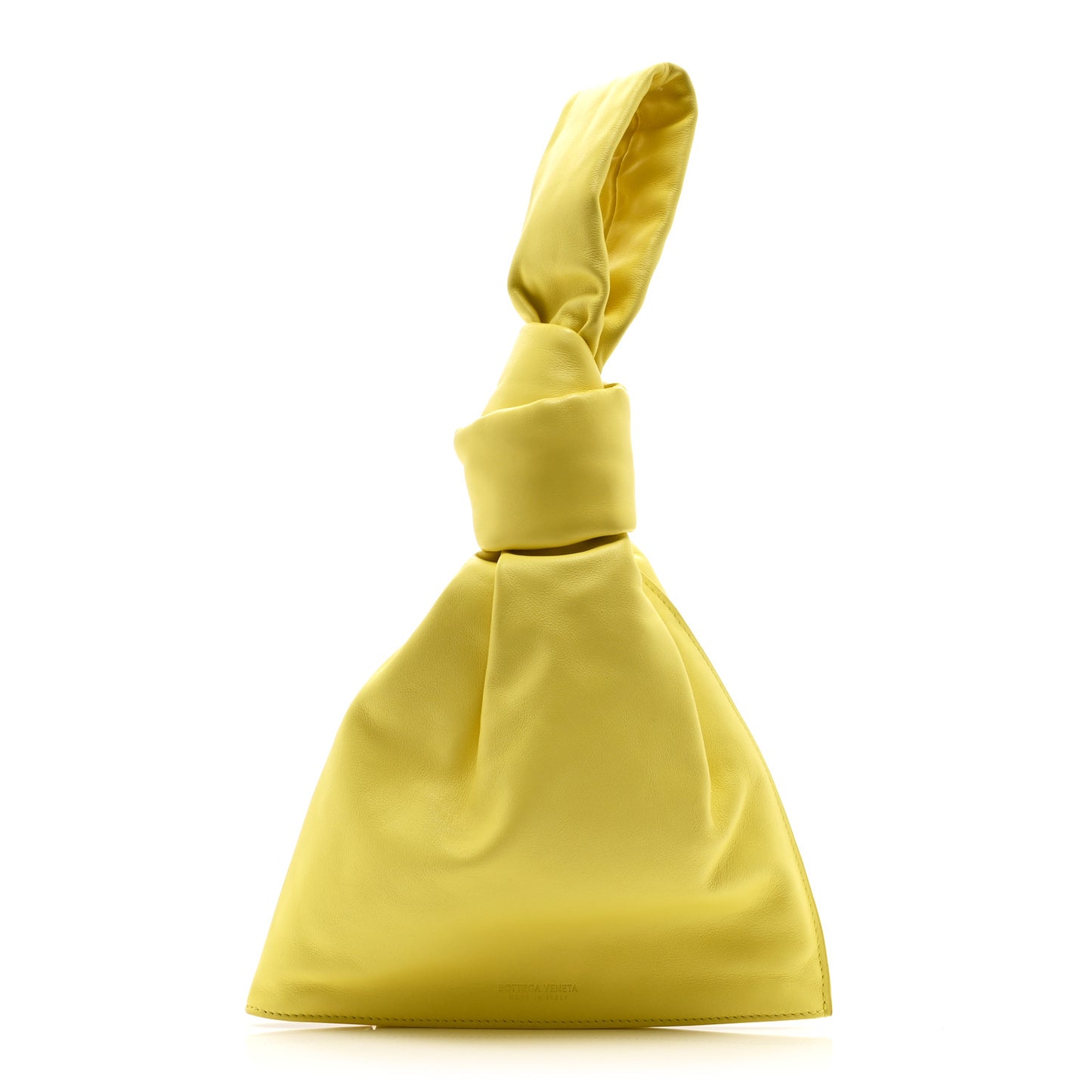 Calfskin Mini BV Twist Yellow