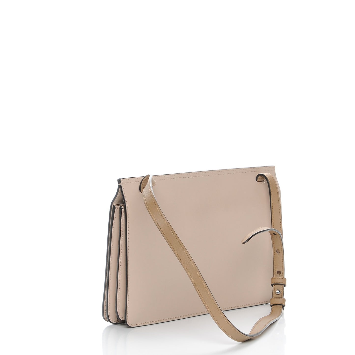 Calfskin Lady Bamboo Shoulder Bag Pink