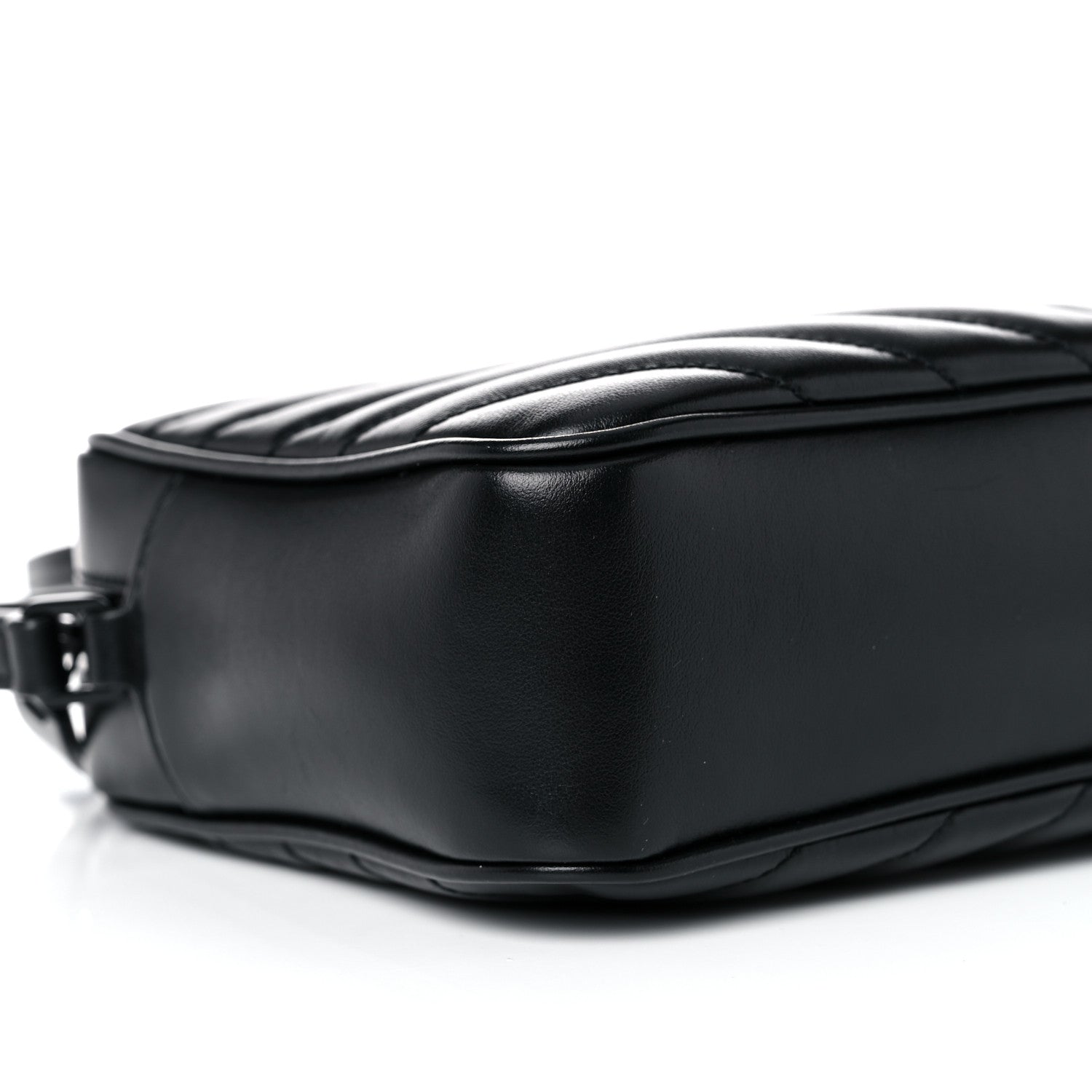 Saint Laurent Calfskin Matelasse Monogram Lou Camera Bag Black 9 of 12