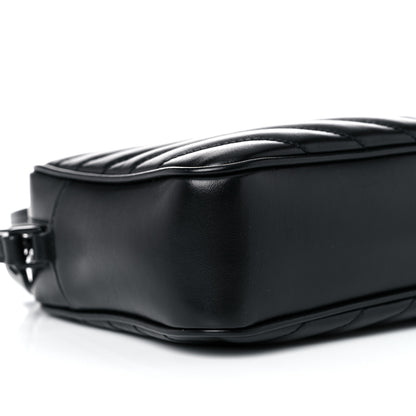 Saint Laurent Calfskin Matelasse Monogram Lou Camera Bag Black 9 of 12