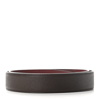 Hermes Epsom 32mm Belt Strap 90 Rouge H Chocolate 2 of 5