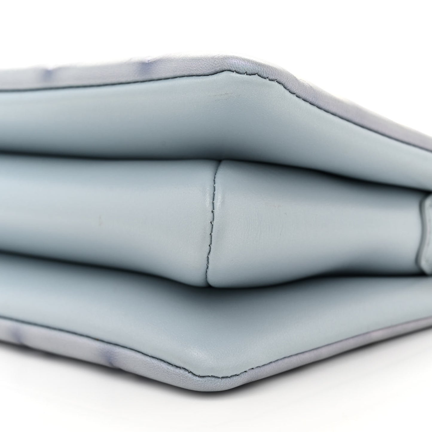 Metallic Lambskin Embossed Monogram Coussin BB Blue