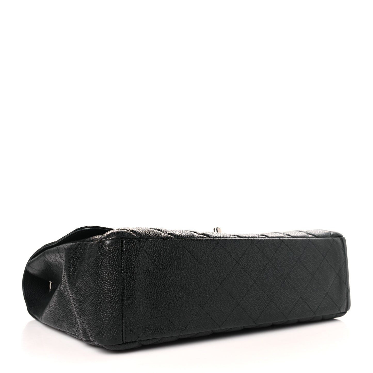 Caviar Quilted Maxi Single Flap Black