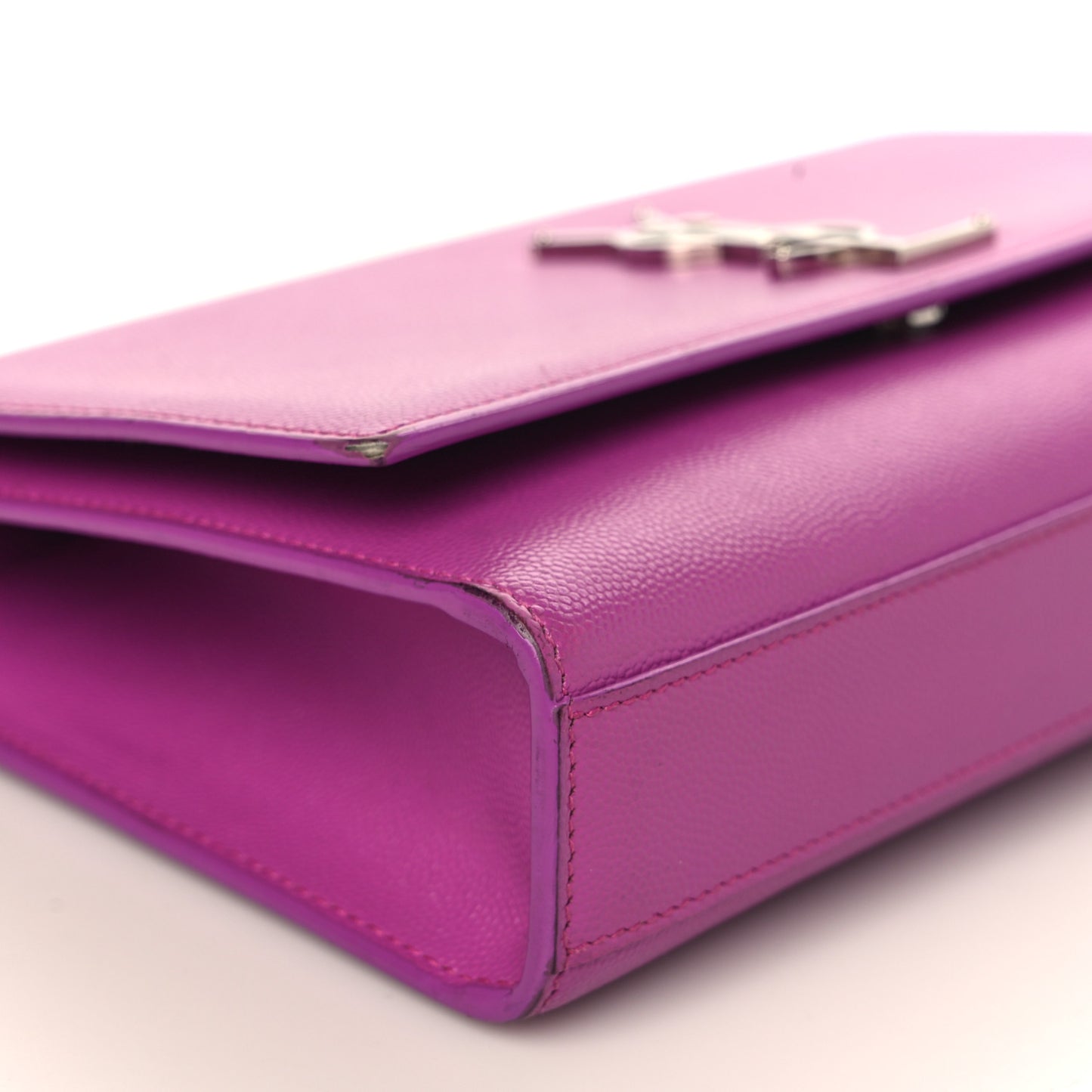 Grain De Poudre Medium Monogram Kate Satchel Dark Grape