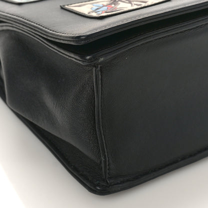 Christian Dior Calfskin Paradise Diorama Flap Bag Black 7 of 8