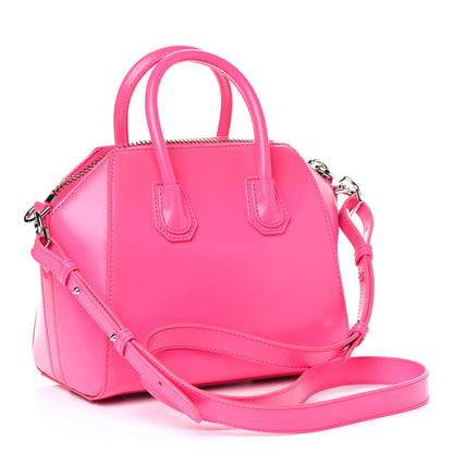 Givenchy Shiny Lord Calfskin Mini Antigona Shocking Pink 2 of 9