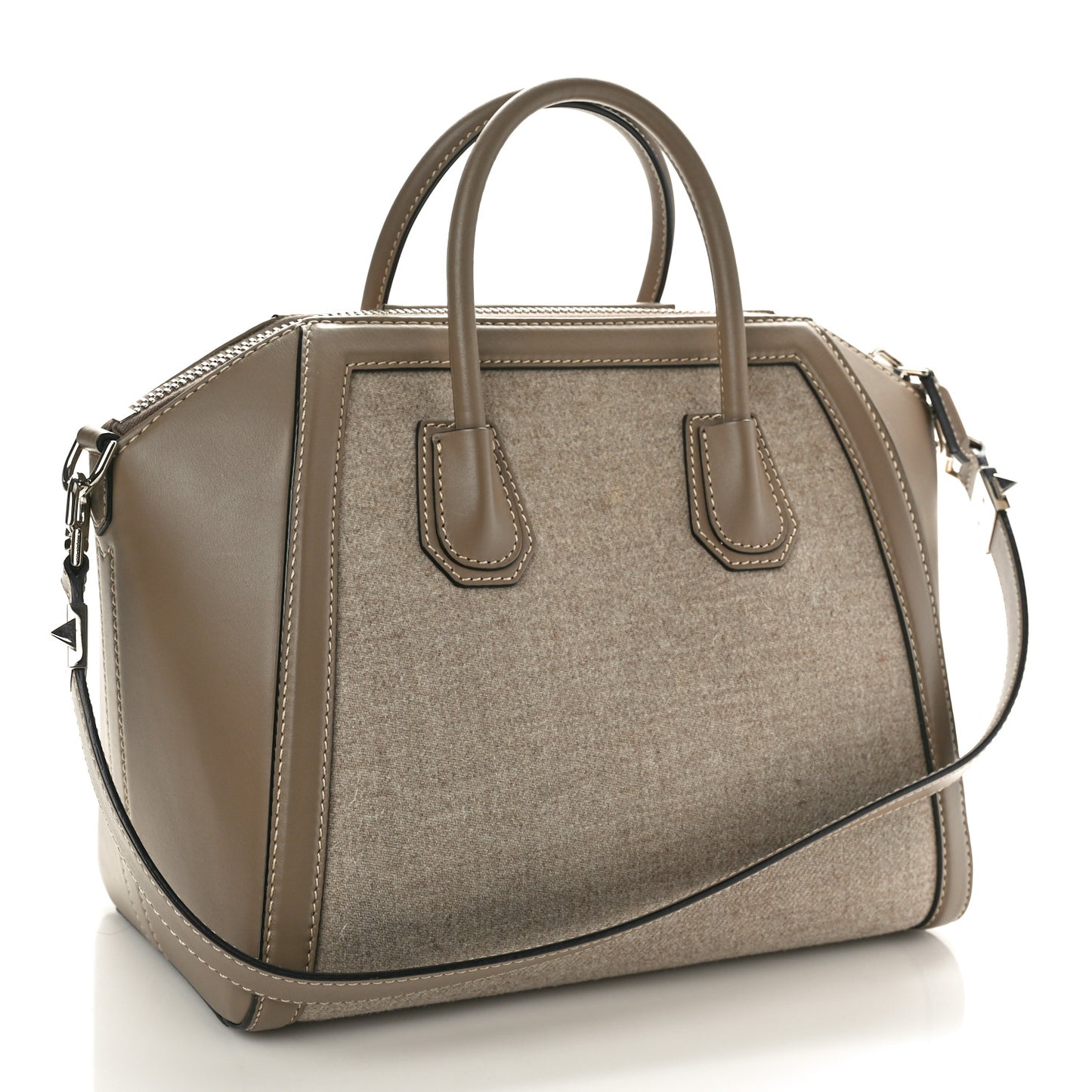 Calfskin Wool Medium Antigona Beige
