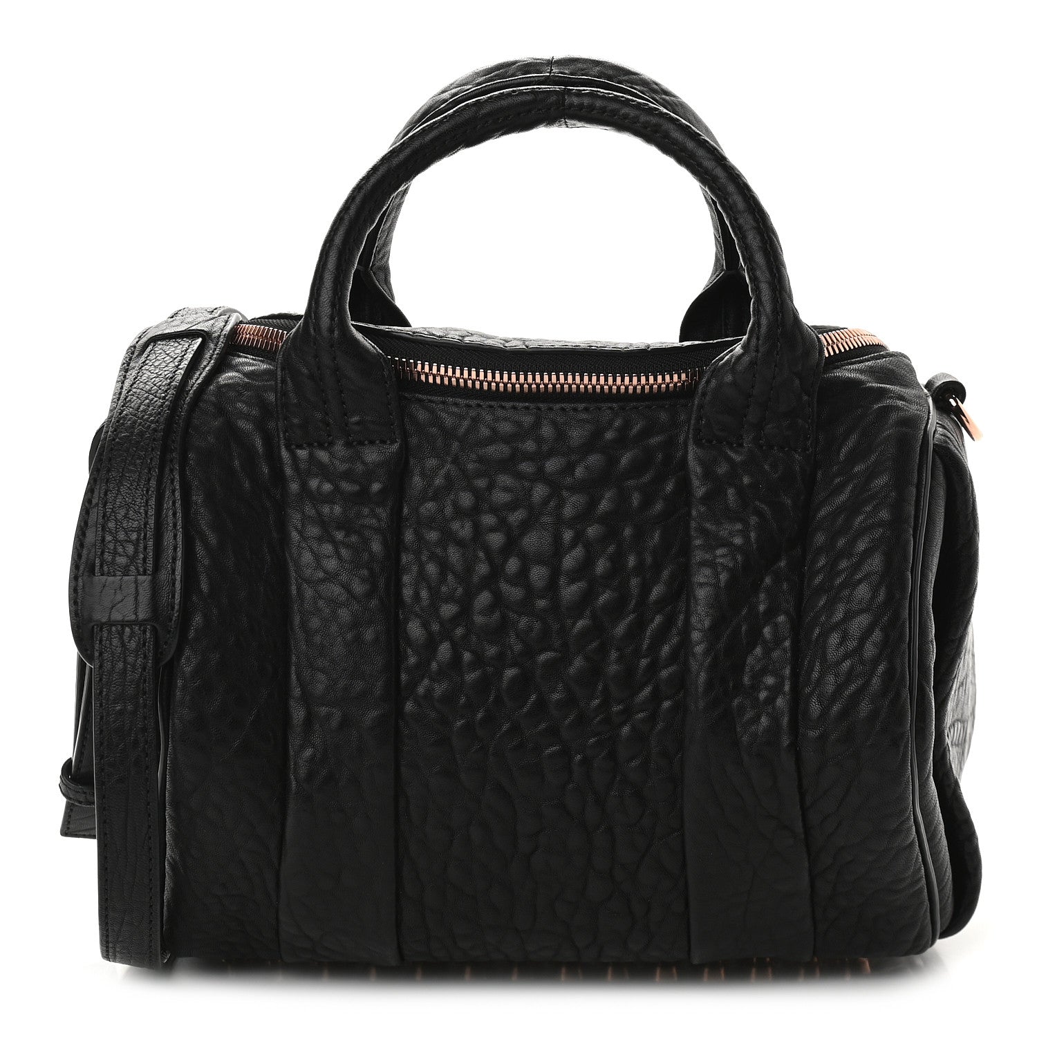 Alexander Wang Pebbled Lambskin Rockie Black Rose Gold Hardware 1 of 7