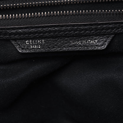 Celine Drummed Calfskin Mini Luggage Black 6 of 14