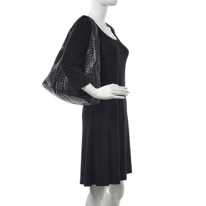 Bottega Veneta Nappa Intrecciato Ball Hobo Black 2 of 8