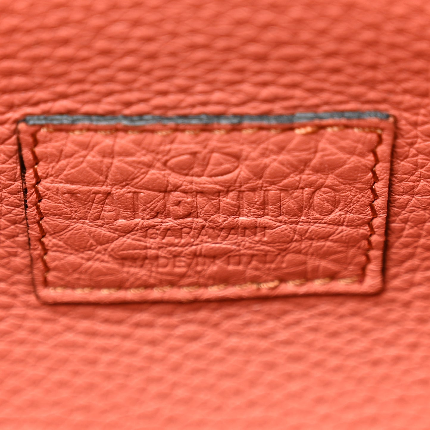 Grained Calfskin Medium Rockstud Backpack Coral