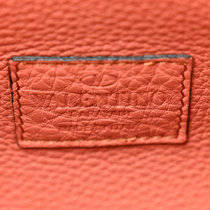 Valentino Garavani Grained Calfskin Medium Rockstud Backpack Coral 6 of 10