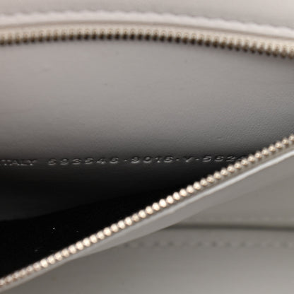 Balenciaga Calfskin Crocodile Embossed Small Hourglass Top Handle Bag White 7 of 15